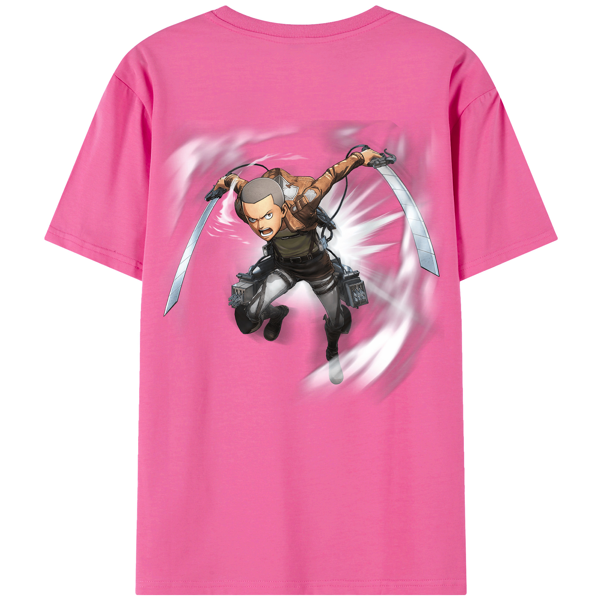 （画像用） 進撃の巨人 コニー·スプリンガー Attack on Titan Connie Springer レディース半袖Tシャツ(バックプリント)